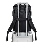 Men's Fashion PU Leather Large Capacity Travel Laptop Backpack