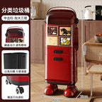 Multi-Layer Kitchen Trash Can with Lid and Odor Control