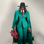Men's Tailored Three-Piece Blazer Vest and Pants Suit