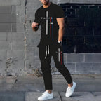 Men's Casual Summer T-Shirt and Pants Suit Set