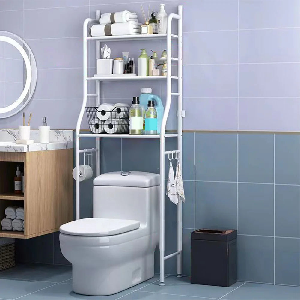 Freestanding Over The Toilet Storage Shelf with Paper Holder