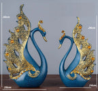 Swan Lovers Ceramic Figurines and Tabletop Wedding Ornament