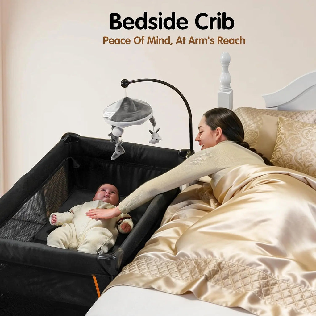 6 in 1 Baby Pack and Play Travel Crib with Bassinet