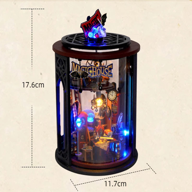 DIY Ball Miniature Dollhouse Kit Dream Bottle Assembly Toy