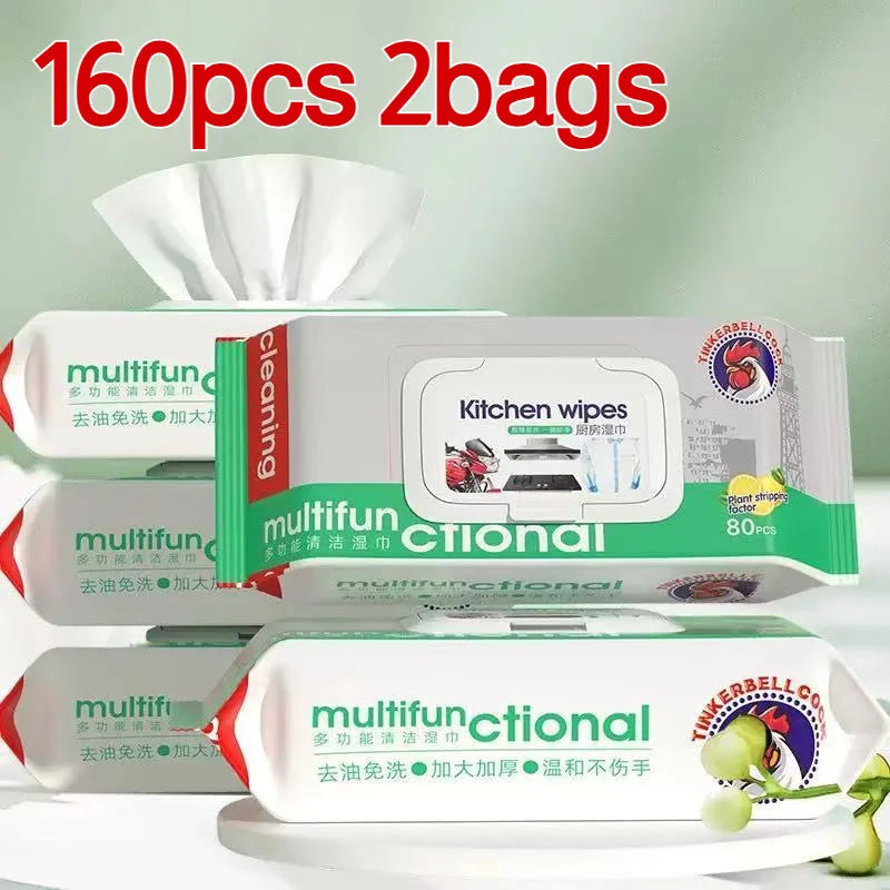 Multifunctional Heavy Duty Degreasing Wipes and Kitchen Towels