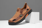 Men's Comfortable Slip-on Casual Leather Walking Sandals