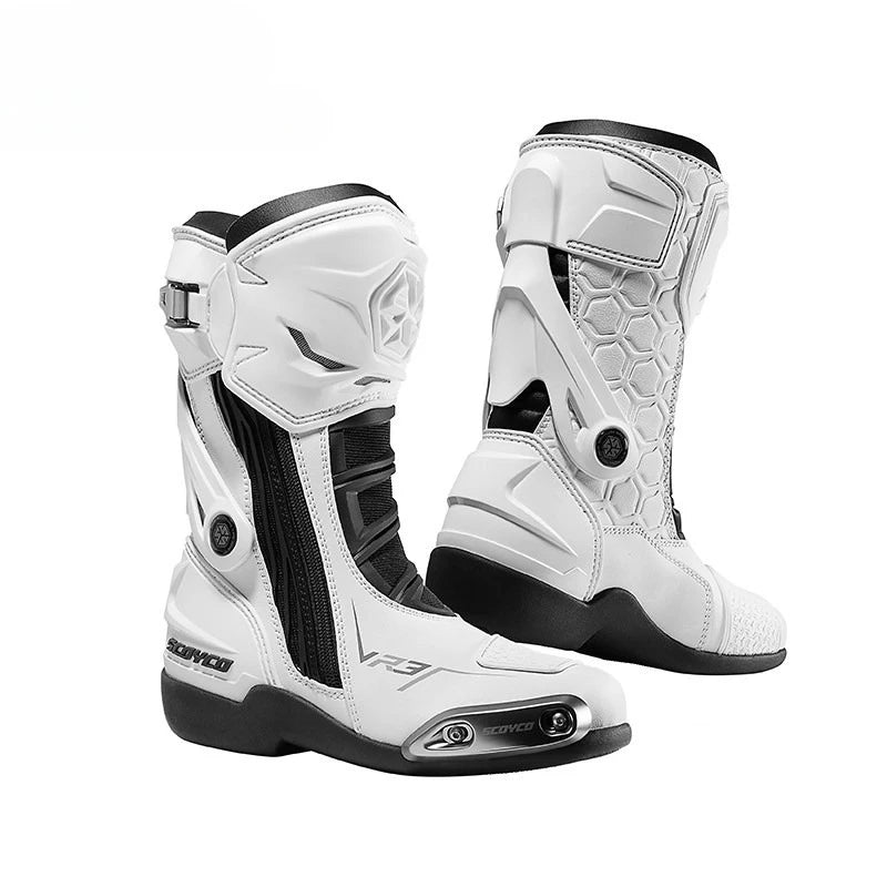 Women's Waterproof Anti-Slip Motorcycle Protective Riding Boots MR003W