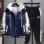 Men's Casual Hooded Sweatshirt and Jogger Pants Tracksuit Set