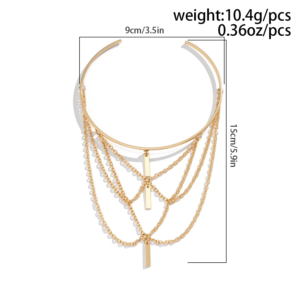 Women's Fashion Open Upper Arm Cuff Bracelet Rectangle Tassel Bangle