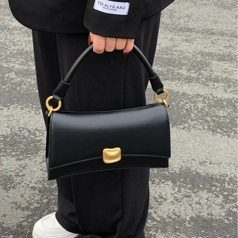 Women's Retro PU Leather Flap Shoulder Crossbody Bag