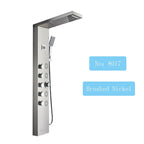 LED Rainfall Shower Panel Tower System with Massage Jets