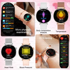 Women's 1.32 Inch AMOLED Screen Luxury Diamond Smartwatch