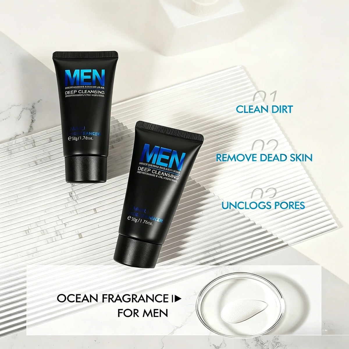 Men's Moisturizing Oil Control Face Wash Scrub LK91279