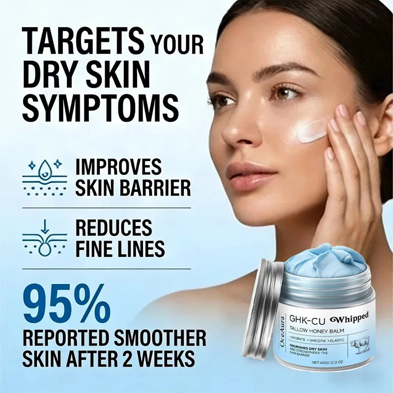 Copper Peptides PDRN GHK-Cu Beef Tallow Blue Balm Moisturizer
