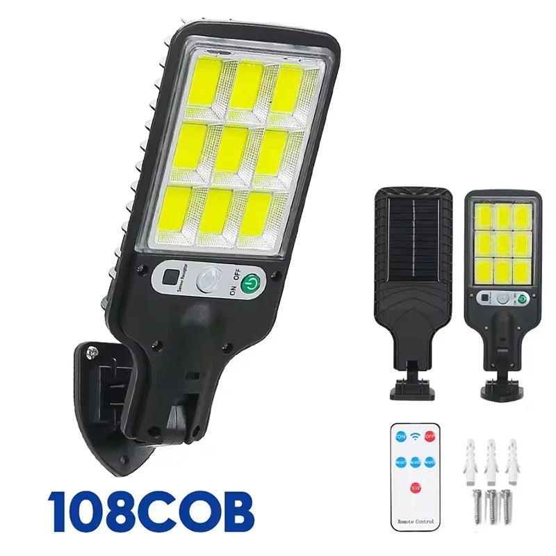 Outdoor Solar Motion Sensor Light and Waterproof LED Garden Lamp