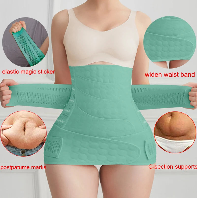 3-in-1 Postpartum Recovery Belt and Waist Trainer for Women