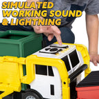 Kids Friction Powered Large Garbage Truck Toy Set
