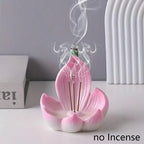 Resin Lotus Incense Burner Plate and Desktop Tabletop Ornament