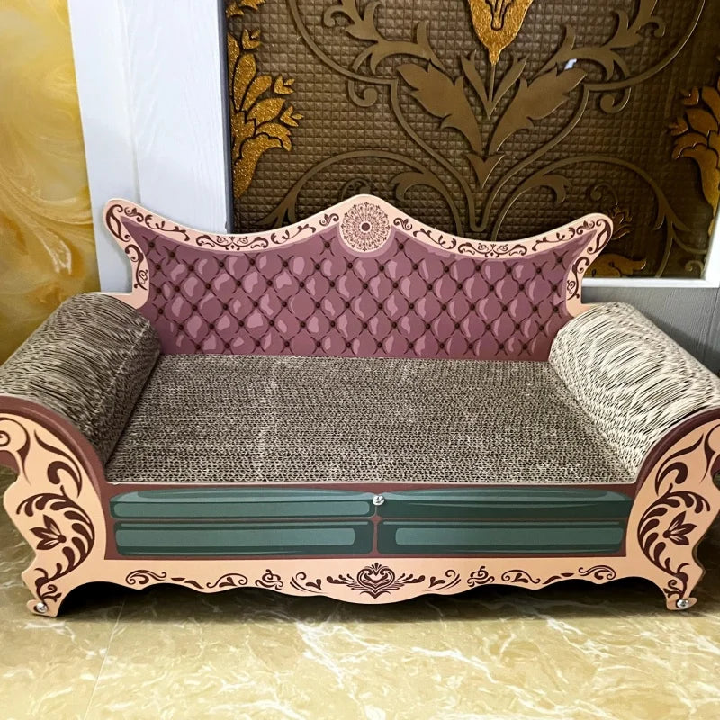 Wear-Resistant L-Shaped Vertical Cat Scratching Board Bed Sofa