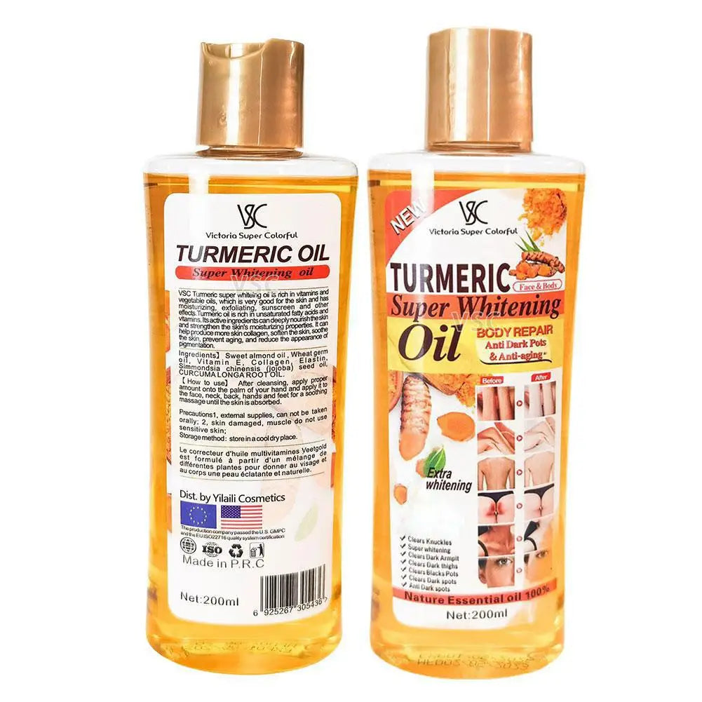 Women's Turmeric Moisturizing Brightening Body Face Massage Oil 6.8 fl oz