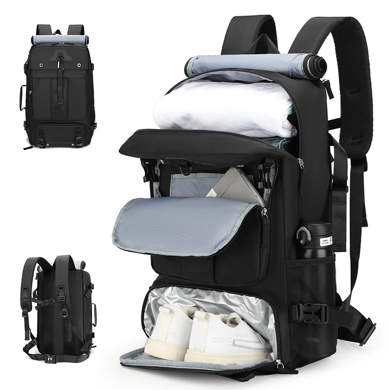 Unisex Oxford Large Capacity Outdoor Travel Crossbody Backpack