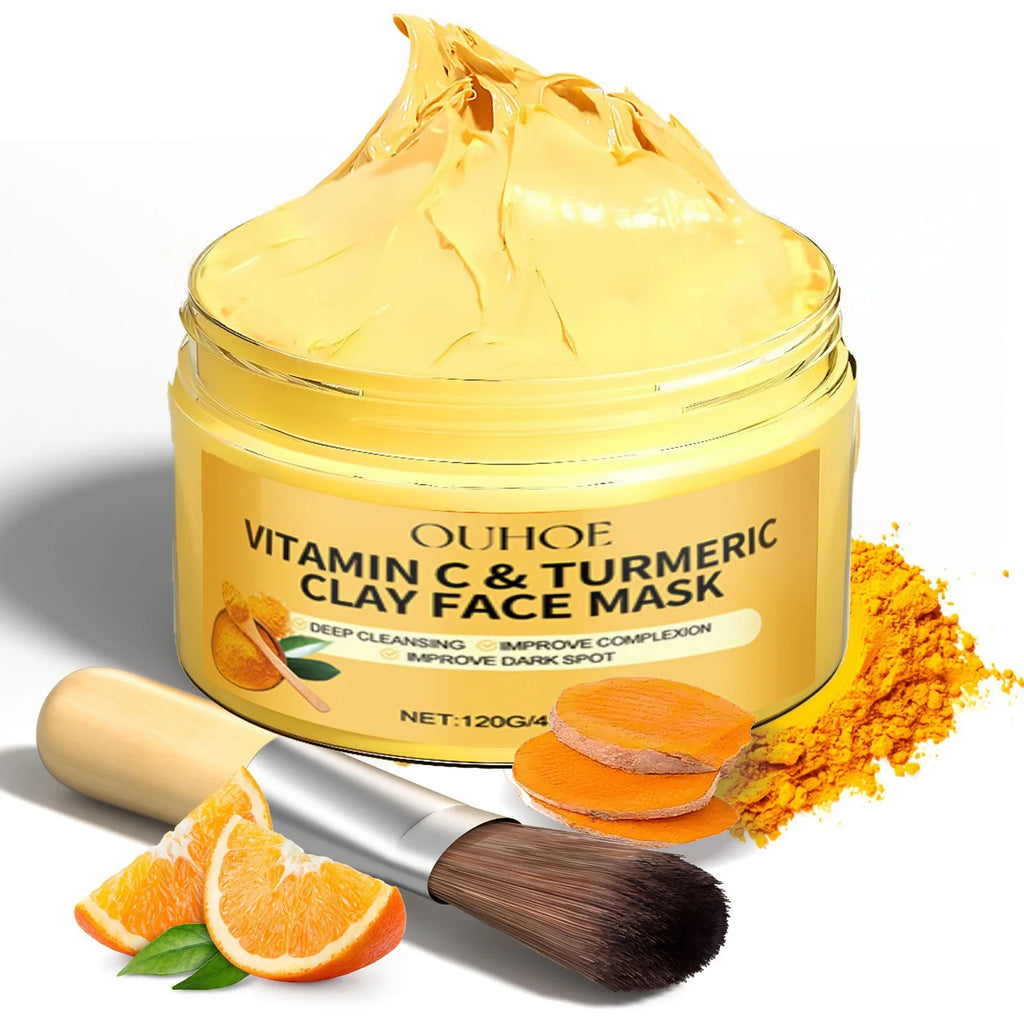 Women's Vitamin C Turmeric Exfoliating Deep Cleaning Facial Mask