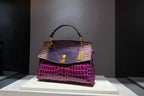 Women's Crocodile Pattern Cowhide Leather Shoulder Crossbody Bag