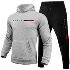 Men's Casual Hoodie and Sweatpants Two Piece Tracksuit Set