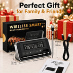 Wireless Bluetooth Meat Thermometer with LCD Screen for Smoker BBQ