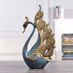 Swan Lovers Ceramic Figurines and Tabletop Wedding Ornament