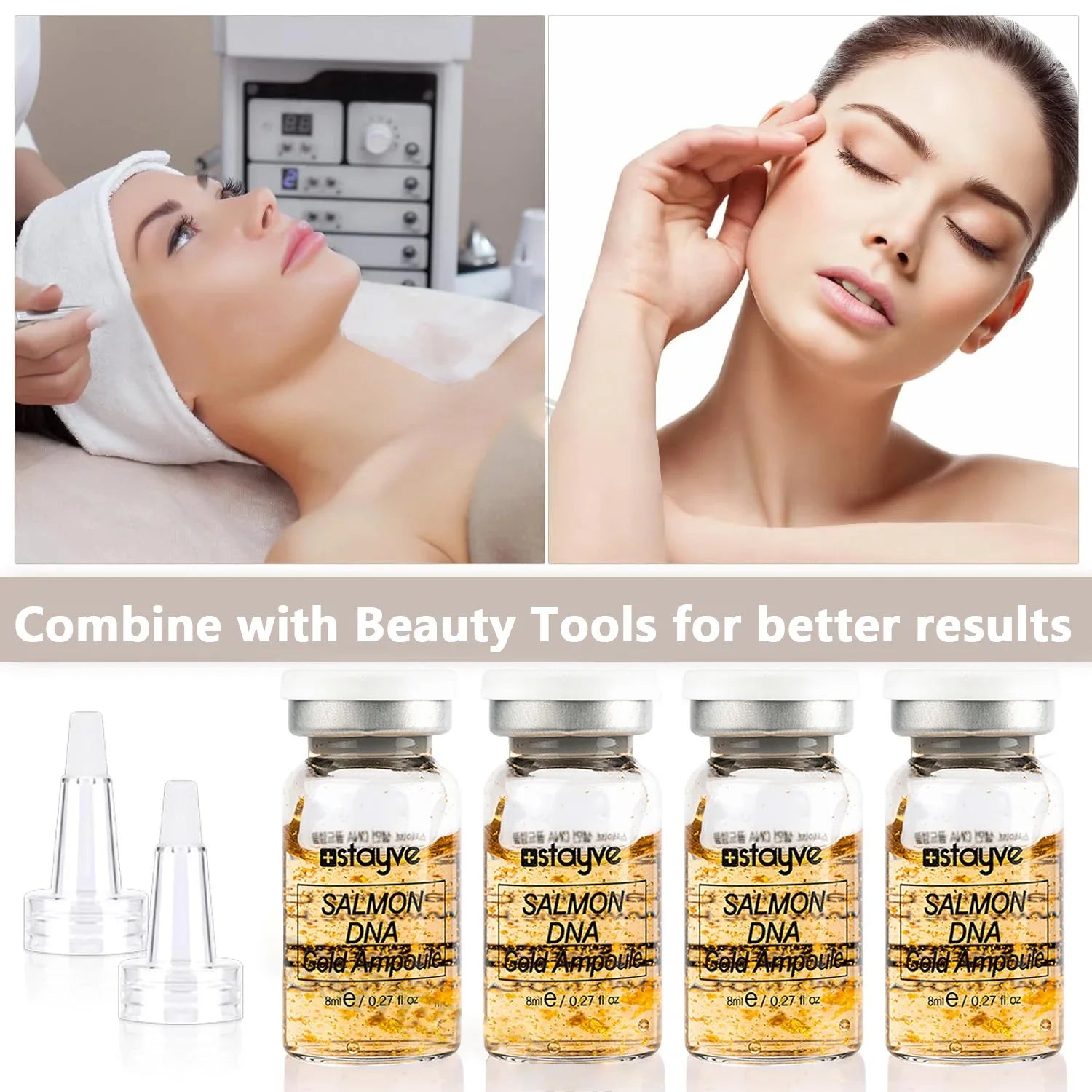 Stayve Salmon DNA Golden Ampoule Serum Facial Kit 8ml
