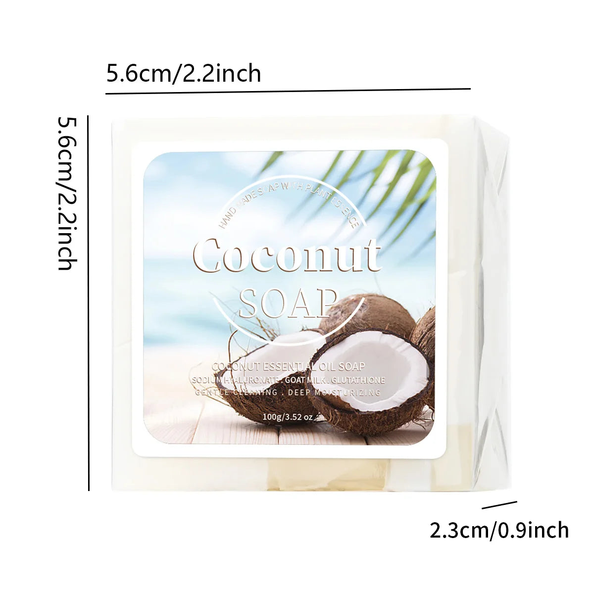 Unisex Coconut Goat Milk Organic Cleansing Soap Bar 3.5 oz