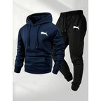 Men's Casual Hoodie and Sweatpants Two Piece Tracksuit Set
