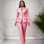 Men's Tailored Two-Piece Blazer and Pants Suit