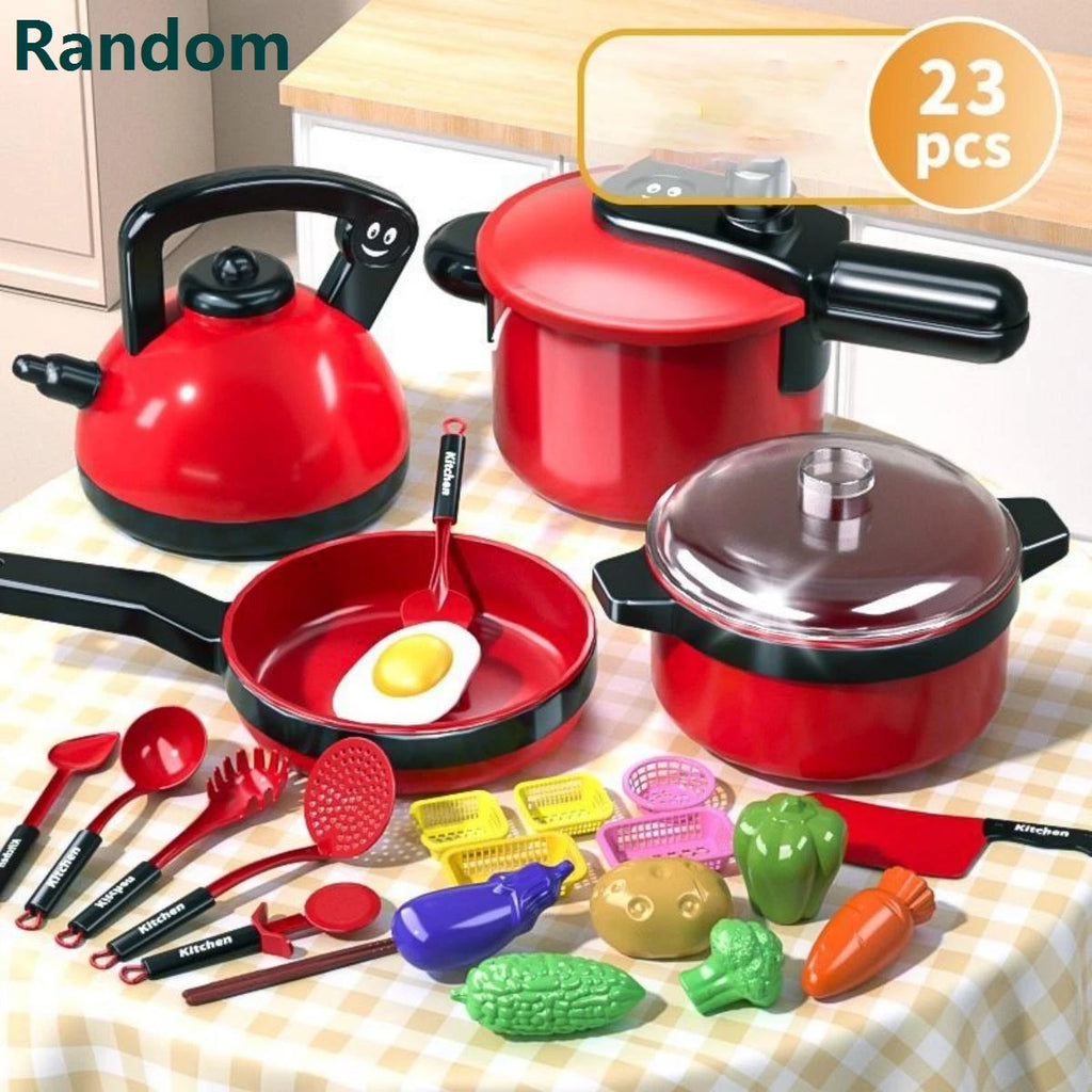 Kids Chef Pretend Play Cooking Kitchen Utensils Toy Set