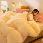 Extra Thick Flannel Lamb Fleece Winter Quilt