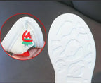 Girls' PU Leather Soft-Soled Casual Running Sneakers
