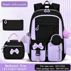 Kids' Waterproof Kawaii Primary School Laptop Backpack Set