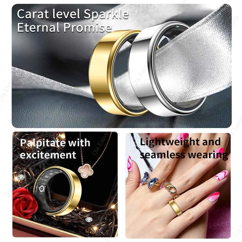 Smart Ring Fitness Tracker Heart Rate Sleep Monitor Waterproof