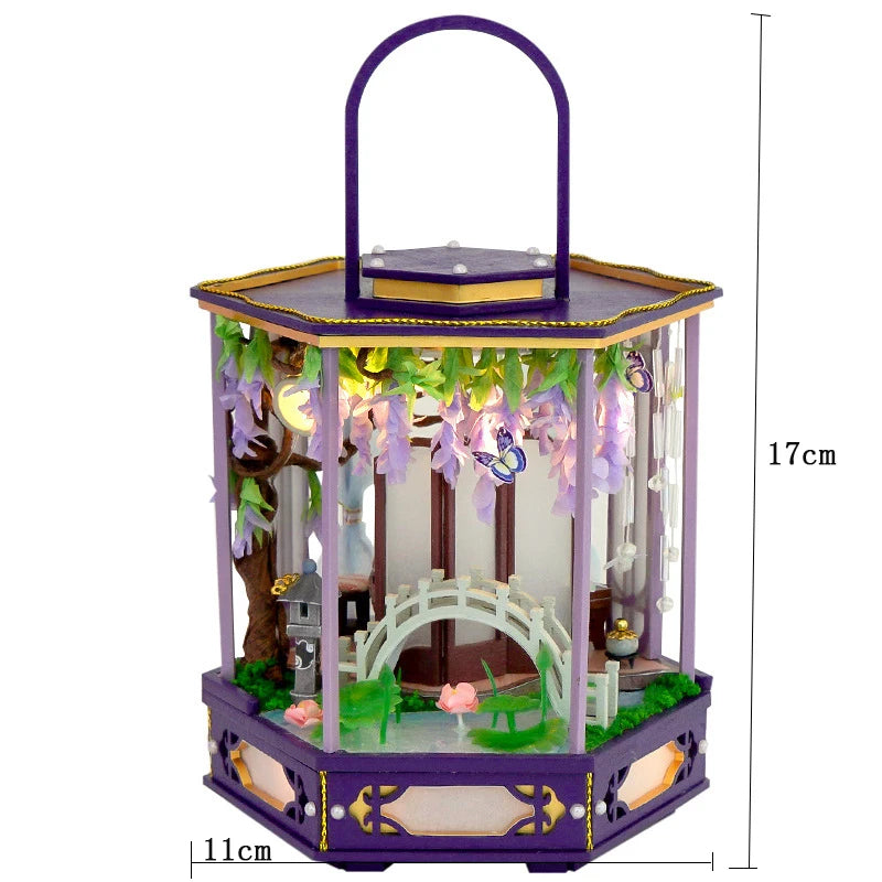 DIY Ball Miniature Dollhouse Kit Dream Bottle Assembly Toy