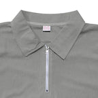 Men's Solid Color Lapel Short Sleeve Zipper Trouser Suit