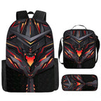Kids' Fashion Oxford 3D Print School Backpack Set