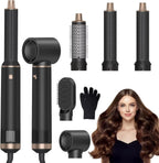 5-in-1 Hair Dryer Brush Negative Ion Air Styler Curler Set