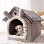 Plush Teddy Dog House Winter Warm Pet Bed for Small Dogs & Cats
