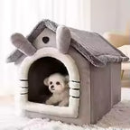 Plush Teddy Dog House Winter Warm Pet Bed for Small Dogs & Cats