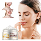 Unisex White Rice Essence Brightening Moisturizing Face Cream 1.1 oz