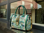 Women's Microfiber Synthetic Leather Boston Handbag