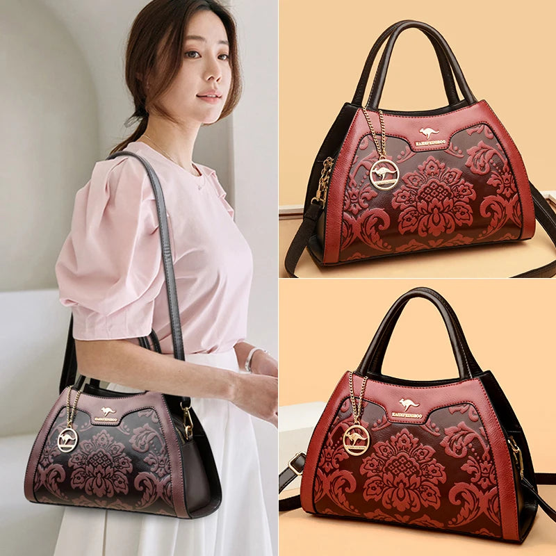 Women's Soft PU Leather Shoulder Crossbody Bag