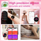 Women's 1.32 Inch AMOLED Screen Luxury Diamond Smartwatch