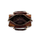 Women's Crocodile Pattern Crossbody Shoulder Boston Bag
